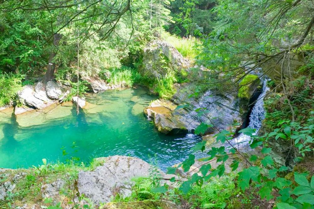 Waterfalls and Trails at The Mills At Green Hole